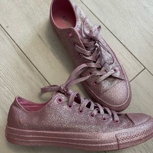 Converse Glitter Baby Pink